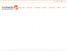 Tablet Screenshot of incheck.net